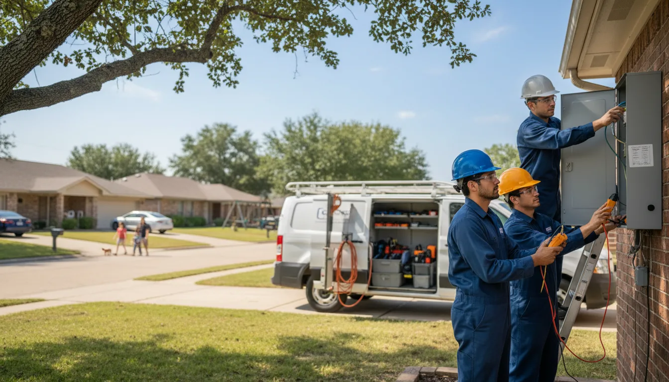 Certified electrician providing emergency electrical services in Panama, NE